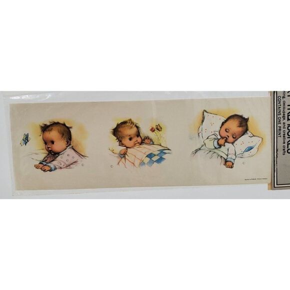 Vintage Art Treasures Print Babies For Framing Decoupage Crafts - Picture 3 of 5